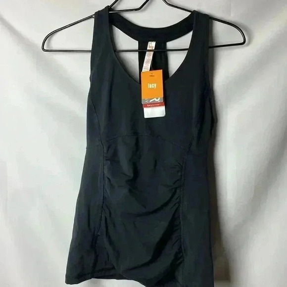 NWT LUCY POWER  WOMENS PERFECT CORE HALTER SIZE SMALL BUILT IN BRA TANK TOP - Picture 3 of 12